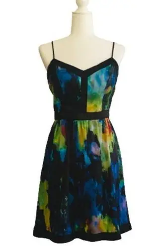 matty m Dress Multicolor Abstract Print Sleeveless Mini Dress Size Small