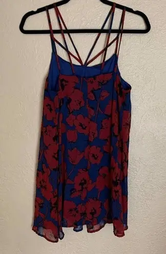 Dee Elle  Blue and Red Nordstrom Swing Dress