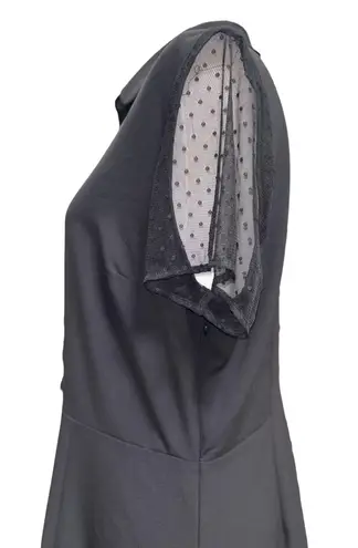 Maison Jules xl black scallop dress lbd