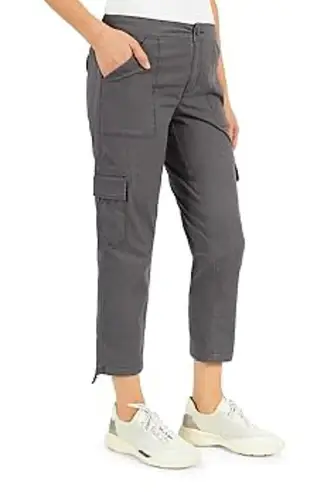 Social Standard by Sanctuary Women's XL Scout Poplin Surplus Cropped Cargo Pants Gray