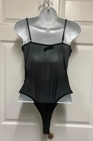 Akira  Rhinestone Bustier Mesh Cami Bodysuit - Image 3