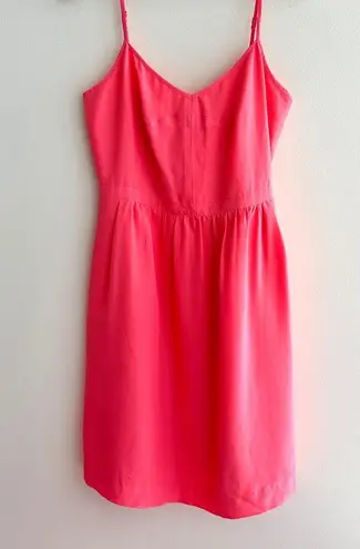 J.Crew  Camisole Dress Coral, Strappy Fit & Flare Mini Sweetheart Dress, Size 2