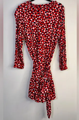 EUC FREE ASSEMBLY red dress with belt tie