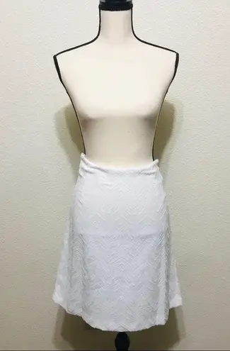 Nine West Ivory Flowery Meadow Waist Tie Skirt