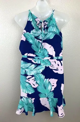 Gibson Calla Keyhole Halter Neck Dress