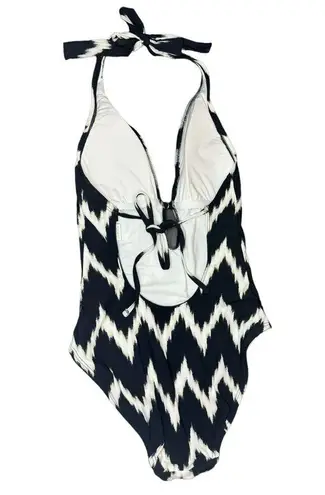 La Blanca Night Waves One Piece Halter Swimsuit Size 6