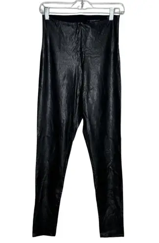 Commando Control Pants Women Large Black Skinny Faux Leather Legging Rocker Edgy