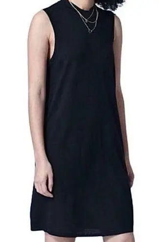 NAADAM Dress Womens XS Navy Blue Silk Cashmere Sleeveless Mini Shift