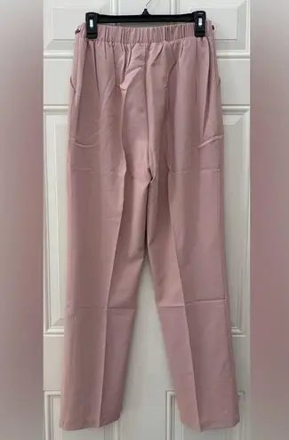 NWT Area Stars Mauve Pink Everly Pants Size Medium Elastic Size Zipper Pockets