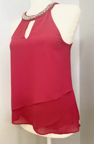 Socialite | Red Halter Neck Top (xs) 127T1