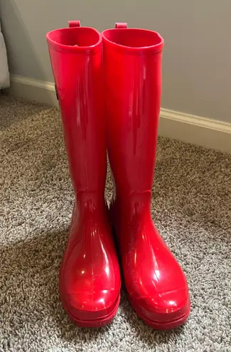 Red Rain boots Size 8.5