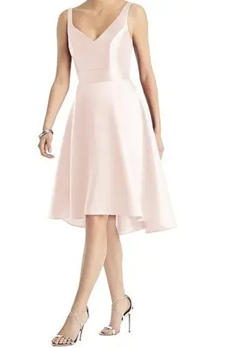 Alfred Sung NWT Blush Sleeveless Hi-Low Cocktail Formal Dress Size 18
