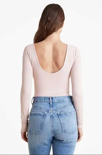 Nuuds Open Back Bodysuit In Ribbon