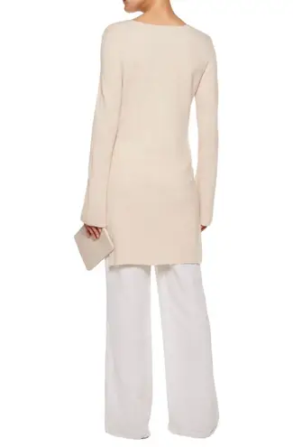 Helmut Lang wool and cashmere Tunic sweater in tusk (beige) size S small - Image 2