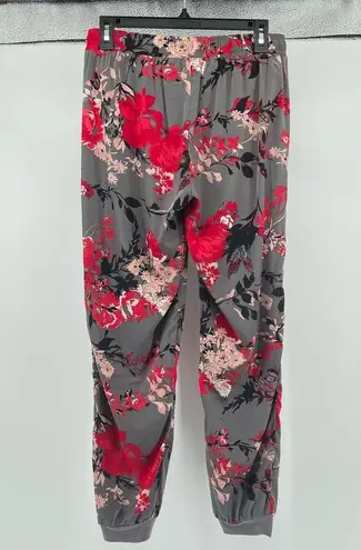 Soho  New York & Company Women’s Floral Drawstring Casual Tapered Jogger Pants XS