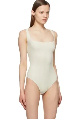 SKIMS NEW Rib Stretch Cotton Bodysuit in Bone