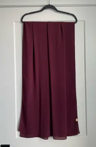 VOILE CHIC Premium Chiffon Deep Burgundy Hijab Scarf For Women Purple