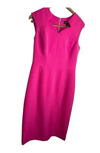 Tahari Star Neck Sheath Pencil Dress Size 4