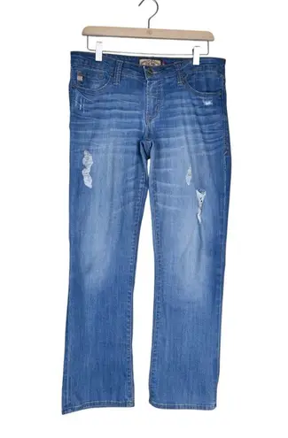 Dear John Women's 28 Straight Leg Distressed Jean