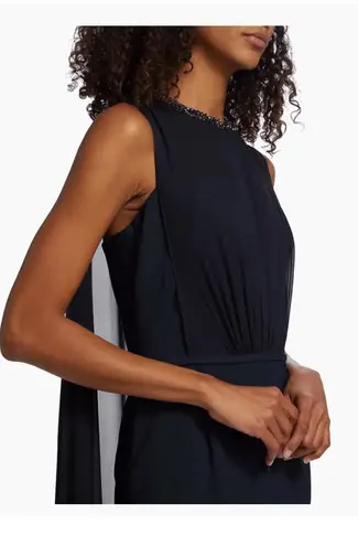 Neiman Marcus Teri Jon by Rickie Freeman Gown navy Blue size 4