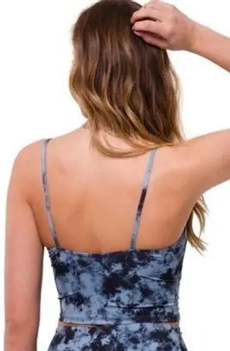 Onzie ππ Belle Cami Crop Top ~ Moonstone Acid Wash Tie-Dye S/M NWT