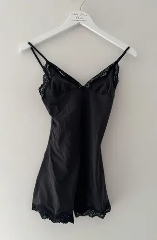 SKIMS Black Fits Everyone Lace Triangle Onesie