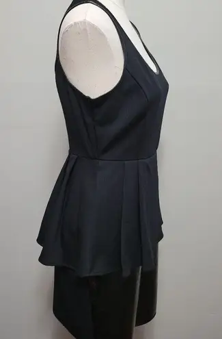 Catherine Malandrino Cathrine Malandrino for Design Nation ponte vegan leather sheath dress size 8