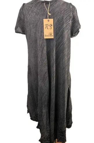 Riviera Sun Gray Lace Detail Front Boho Tie