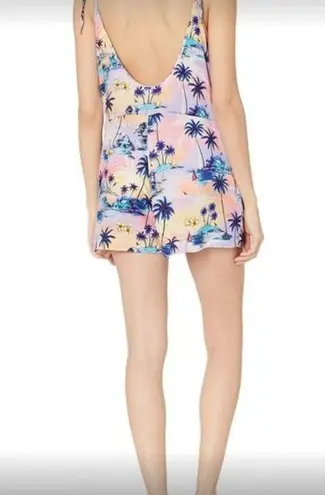 Hobie Tropical Palm Tree Romper Cover Up