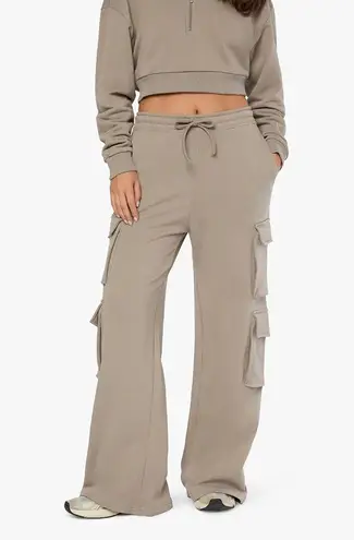 We Wore What Cargo Sweat Pant-Stone