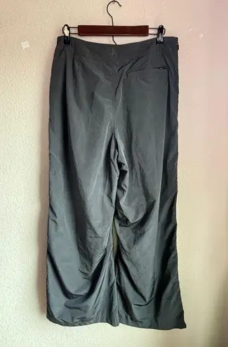 Free People Movement Nova Gray Lined Zip Up Wide Leg High Rise Athletic Pants M Size M