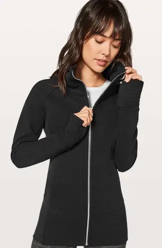 Lululemon  Radiant Fill Zip Jacket In Black Size 10 Pre Owned Flawed - Image 1