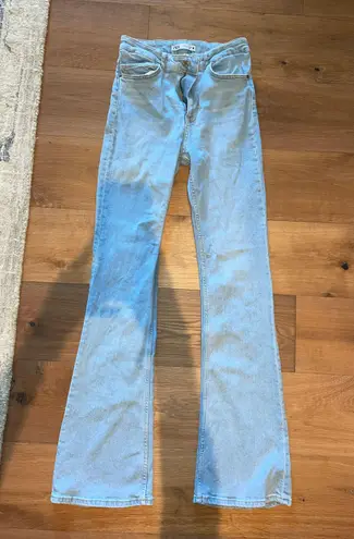 ZARA Light Wash Flared Jeans