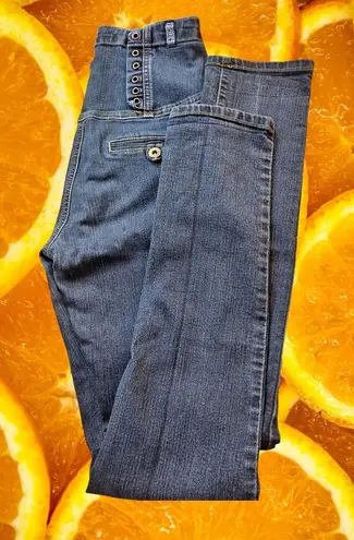 Plant Blue Womens Jeans Size 7/8 High Waist Corset Style Dark Wash Denim