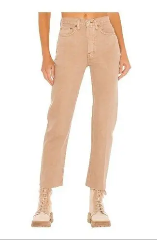 RE/DONE REDONE 70s High Waist Stove Pipe Straight Leg Jeans Size 31