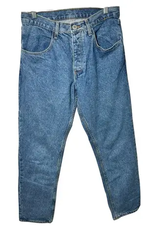 Brandy Melville John Galt‎ Button Fly Straight Leg Medium Blue Jeans Size Medium No Distressing