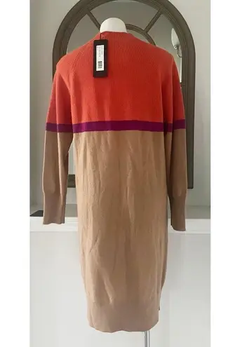 LUSSO 100% Cashmere Mock Neck Sweater Dress Size XL New w/Tag