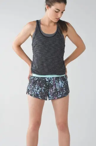 Lululemon  Split Second Shorts in Floral Sport Tranquil Blue Multi