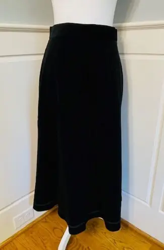 Laura Ashley Vintage A-Line Wide Wale Corduroy Full Midi Skirt