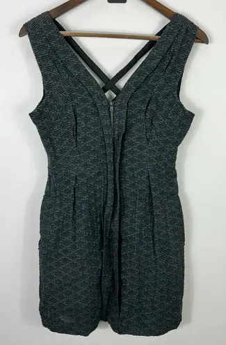 MM Couture by Miss Me Dress M Black Textured Fit Flare Y2K Mall Goth Party