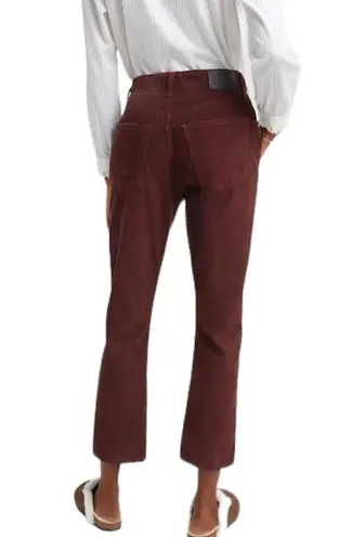 Citizens of Humanity Citizen Burgundy Corduroy Jolene High Rise Straight Pants