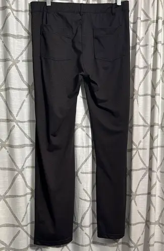Women's Classic Dress Pants With Elastic Waist Black Size XL