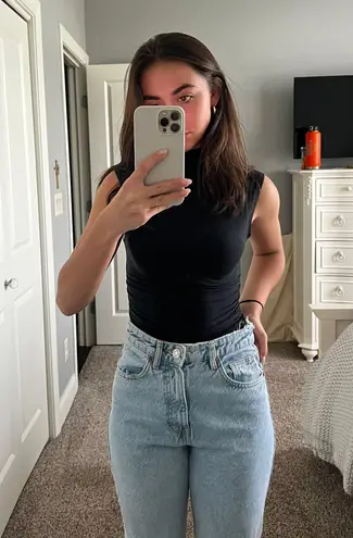 ZARA light  mom jeans