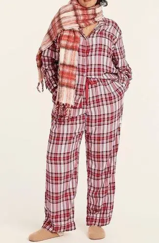 J.Crew  Women's Flannel Pajama PJ Set In Vintage Plaid Style BD210 Size XL NEW