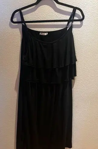 Bearsland Black Spaghetti Strap Midi Nursing Sundress Size undefined