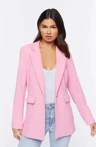 Forever 21 Pink Boyfriend Blazer