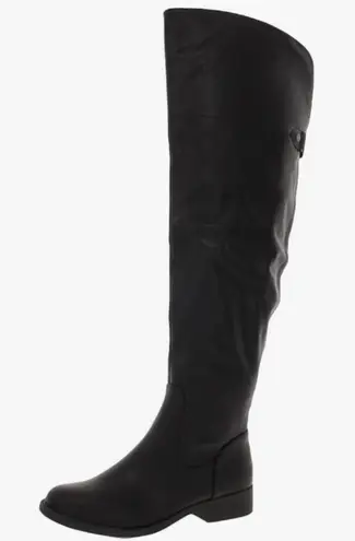 SUN + STONE | NWT Women's Alliccef Black Knee High Boots Size 5.5