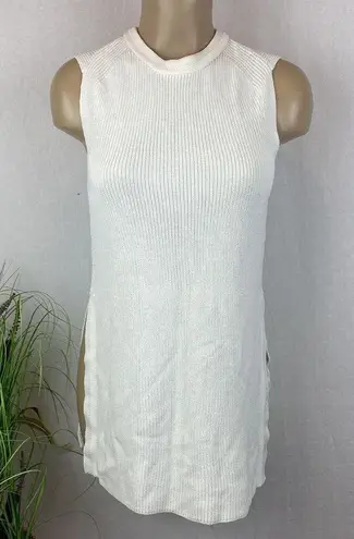 Wilfred  Ivory Sleeveless Knit Tunic Top  S