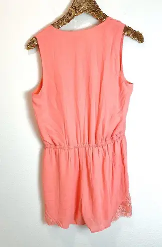 Cupcakes and Cashmere Irina Pink V-neck Romper