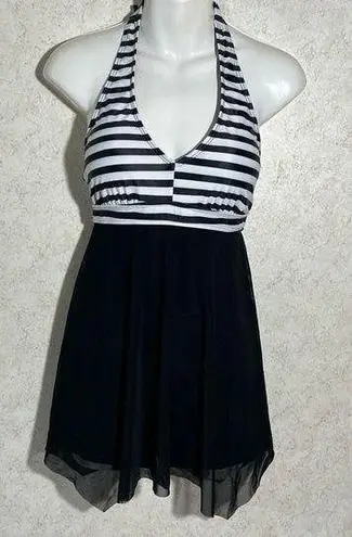 One Piece Yonique Bathing Suit for Women Tummy Control Swimsuit Halter Mesh Swim